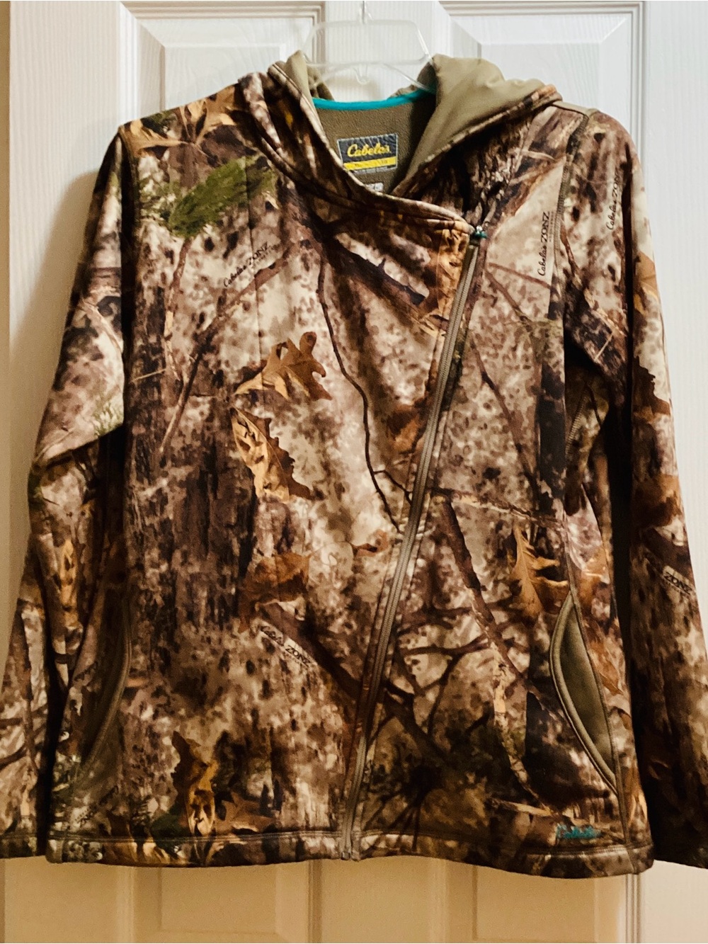 Cabela's Kids Realtree Camo Hooded Puffer Jacket - Brown/Green